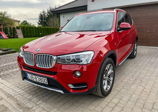 BMW X3 cena 91700 przebieg: 111250, rok produkcji 2016 z Lublin małe 56